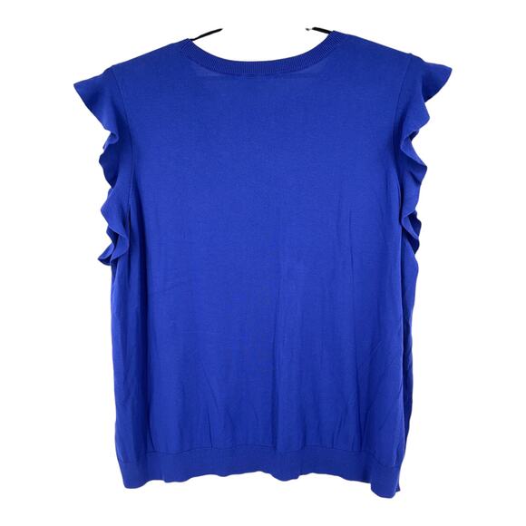 Halogen Sweater flutter sleeve blue size 4X - Picture 5 of 5